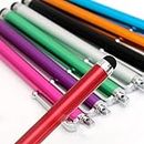 [10 Pack] MEZON Premium Universal Capacitive Touch Screen Stylus Pens – Vibrant Colours, Lightweight Design, Convenient Size 10cm – Compatible with All Tablets and Smartphones