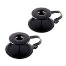 SUJUN Retro Iron Taper Candle Holder, Set of 2, Simple Black Candlestick Holders Candlelight Stand for Halloween Christmas Dining Room Home Decoration Display