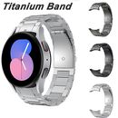 For Samsung Galaxy Watch 6 Classic 43mm Bluetooth 4G Titanium Steel Watch Band