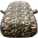 Autofact 100% Waterproof Car Body Cover Compatible with Toyota Innova (2000 to 2016), with Mirror Pockets, 4 x 4 American Matty, Long Lasting Strong Durable Material, Camouflage Army Look