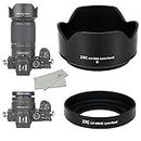(1+1) Screw on + Bayonet Lens Hood Shade for Nikon Z50 Dual Lens Kit (Nikkor Z DX 16-50mm & 50-250mm) Replaces HN-40 and HB-90A Lens Hood