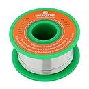 Solder Wire Rosin Core No Lead Electrical Solder Wire Thin 0.6mm 50g Fine Solder with Flux 2.5 PB Free Sn99 Ag0.3 Cu0.7 Flow 0.11lb Electronics Soldering DIY Repair Tiny Solder