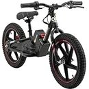Actionbikes Motors Kinder Balance Bike | 16 Zoll - 250 Watt - Laufrad mit Scheibenbremsen - 21V 5.4 Ah - Kinder Fahrrad - Kinderfahrzeug - Spielzeug ab 3 Jahren (16 Zoll Rot)