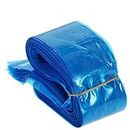 zroven Anself 100Pcs Clip Cord Sleeves Bags Cubiertas desechables para máquina de tatuaje Plastic Blue