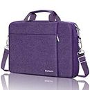 Ferkurn Laptop Bag Case for Women Men, Briefcase Computer Bag Carrying with Shoulder Compatible with Macbook Pro/Air, Dell XPS Latitude, HP Pavilion, ASUS, Acer, Samsung, Purple, 15.6 Inch