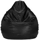 Amazon Brand - Solimo XXL Bean Bag Cover Without Beans (Black)