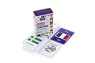 nariman The World Tour 105 Countries Flash Cards|Learn with Geography|Early Learning Toys, Learn Country Name|Flags|Capitals |Locations|Jumble Word Game |Write on-Wipe Off