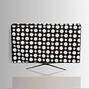 Hizing Dustproof Protection Made for 65'' Television for Vu 164cm (65inches) Cinema TV Action Series 4K Ultra HD LED Smart Android TV 65LX Polka Dot Black Print