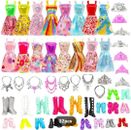 32 Piece Clothing and Accessories for Fashion Dolls & Complimentary Storage Bag