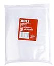 APLI - Confezione di 100 sacchetti di plastica richiudibili 180 x 250 mm