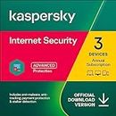 Kaspersky Internet Security 2023 | 3 Devices | 1 Year | Antivirus and Secure VPN Included | PC/Mac/Android | Amazon Subscription - Annual Auto-Renewal