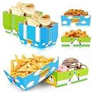 Xustanina 24pcs Cartoon Story Paper Food Tray Disposable Blue Sky and White Cloud Snack Bowls Toy Themed Birthday Party Supplies