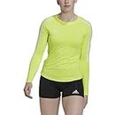 adidas womens Low Jersey Long Sleeve Shirt, Team Solar Yellow, X-Small US