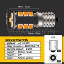E10 Screw Base LED Bulb AC12V Replace For Flashlight Torch Work Light 3Colors