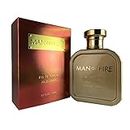 YZY Man On Fire Pour Homme Eau de Parfum Spray, 3.3 Ounce