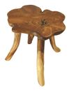 Tavolo in legno radice in teak legno massello estremità laterale lampada tavolo intagliato a mano fungo piccolo