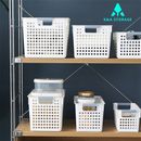 Multi Sizes Plastic Baskets Organisation Office Kitchen Storage Bin Container