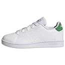 adidas Advantage Lifestyle Court Lace Sneakers, Ftwr White/Green/Core Black, 5.5