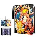 400 Pocket Card Binder Collect Holder,4 Pocket Card Binder with 50 Removable Sleeves for All Types of Trading Cards, Best Gift for Collectors and Kids (Charizard)