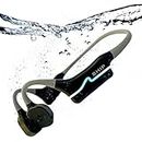 SHIP Marine 360 Pro Series Waterproof Bone Conduction Open Ear Headphones | Built-in 32GB Memory | Sweatproof | IP68 Bluetooth Headphones for Running, Cycling, Swimming (Pitch Black & Smokey Grey)