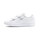 PUMA Unisex Kids' Fashion Shoes SMASH V2 L V INF Trainers & Sneakers, PUMA WHITE-PUMA WHITE, 23