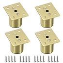 OTAIVE 4 Pcs Height Adjustable Furniture Feet, Aluminum Alloy Furniture Legs for for Kitchen Cupboard Sofa Beds and DIY Furniture(gold)