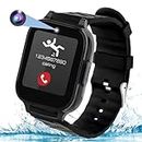 Elderly 4G GPS Smart Watch Waterproof Senior Real-Time Tracking Phone Video Call SOS Emergency Alarm Voice Message Geo-Fence Touch Screen Pedometer Anti-Lost Tracker Father Mother's Day Asia Version