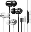 Headphones for iPhone,Earbuds Wired Earphones with Microphone,Isolation Noise,Replacement for iPhone 14 13 12 11 Pro Max/X XS Max XR/8 7 Plus-2Pack