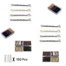 150pcs Metal Hair Clips, Wedding Barrettes & Styling Pins, Women's Accessories