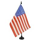 BANDERA de MESA de los ESTADOS UNIDOS 21x14cm - BANDERINA de DESPACHO AMERICANA - USA - EE.UU 14 x 21 cm - AZ FLAG