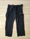 Union Bay Cargo Pants w/Black Cloth Belt, Men's 36 x 30, Black 100% Cotton