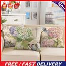 4pcs Linen Printed Flowers Pillow Covers Decorative Throw Pillow Covers