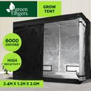 Greenfingers Grow Tent Kits 2.4Mx1.2Mx2M Hydroponics Indoor Grow System Black
