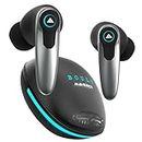 Boult Audio Maverick with 35H Playtime, 45ms Xtreme Low Latency Mode, Quad Mic ENC, Type C Fast Charging (10Mins=120Mins), 10mm Drivers, BT 5.3, IPX5 Airbass True Wireless in Ear Earbuds (Black)