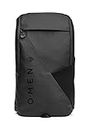 HP OMEN Transceptor 15 Backpack, 15.6 inch, 20L Capacity, Water Resistant, Padded Laptop Compartment, Ergonomic Design, Trolley Pass-Through, 1-Year Warranty, 0.84 kg, Black, 7MT84AA