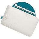 KNERST® Nackenkissen Flugzeug - Kissen für die Reise - Reisekissen Memory Foam mit praktischer Reisetasche - kompaktes Nackenkissen Kopfkissen gegen Nackenschmerzen - Camping Kissen - Travel Pillow