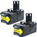 DTK Battery Replacement for Ryobi 18V Battery One Plus P102 P103 P104 P105 P107 P108 P109 P190 P122 18V Lithium ONE+ Batteries Replacement 7.0Ah 2Packs