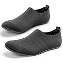 KOWAYI Slippers Men Women Lightweight Comfy House Shoes Non-Slip Sole Ladies Slipper Black 44