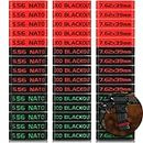 45 Pack Magazine Marking Band 5.56, 300 Blackout, 7.62 x 39 mm Magazine Bands for Accessories, 3 Colors