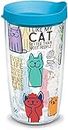 Tervis Cat Sayings Made in USA Double Walled Insulated Tumbler Travel Cup Keeps Drinks Cold & Hot, 16oz, Classic