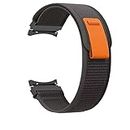 VEMIGON 20mm Trail Loop Compatible with Samsung Galaxy Watch 4 Strap 40mm 44mm / Galaxy Watch 5 Straps 40mm 44mm / 5 Pro Band 45mm / Watch 4 Classic Bands 42mm 46mm (Watch Not Included) - Black/Grey
