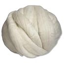 1 Lb. Revolution Fibers Merino Wool Roving Top - Natural Undyed Spinning Fiber Soft Wool Top Roving Perfect for Felting, Blending, Hand Spinning with Drop Spindle or Wheel and Weaving