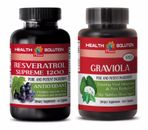 Juego de belleza antienvejecimiento - RESVERATROL - COMBO GRAVIOLA - extracto líquido resveratrol