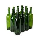 Home Brew Ohio FY-YZEJ-QZYP Green Wine Bottles, 750 ml Capacity (Pack of 12)