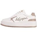 Kappa Unisex STYLECODE: 243417 JABOAH Women Sneaker, White/Taupe, 37 EU