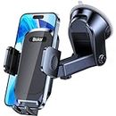 Blukar Car Phone Holder, Adjustable Car Phone Mount Cradle 360° Rotation - Upgraded Strong Sticky Gel Pad-One Button Release for up to 6.7'' Phones