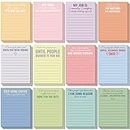 Pajean Funny Notepads with Sayings Sticky Funny Office Supplies to Do List Funny Work Notepad Assorted Notepad for Workers, 12 Designs, 3 x 3.93 Inch (Lovely Style, 24 Packs)
