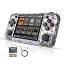 RG35XX H Handheld Game Console 3.5'' IPS Screen Linux H700 Retro Video Games Player 3300mAh 5528 Classic Games Support Wireless/Wired Controller 5G WIFI Bluetooth Handle H-DMI TV Output (Purple TR)