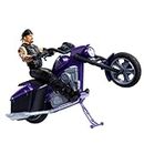 Mattel WWE Wrekkin' Action Figure & Toy Vehicle Set, Undertaker with Slamcycle Motorcycle with Lanching Action and Breakable Parts, HTR84