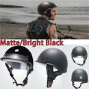 DOT Certified Helmet Motorcycle Half Face Moped Scooter Inner Visor Helmet Matte